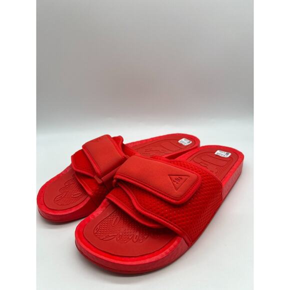 adidas Boost Slide Pharrell Active Red FY6140 Men's Size 12 New - Picture 9 of 12